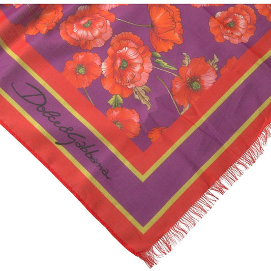 Dolce & Gabbana Elegant Red Cotton Scarf for Women red-floral-cotton-shawl-wrap-foulard-scarf 465A4197-ed894ca1-f4c.jpg