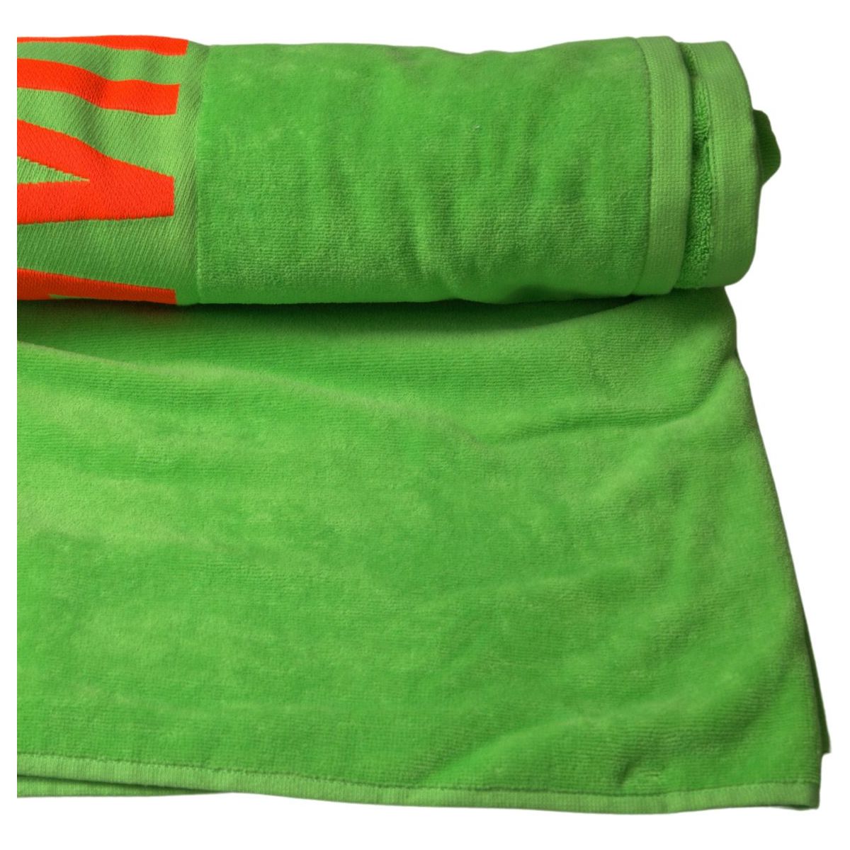 Dsquared² Chic Green Cotton Beach Towel green-logo-print-cotton-soft-unisex-beach-towel 465A4231-bc6814b9-764.jpg