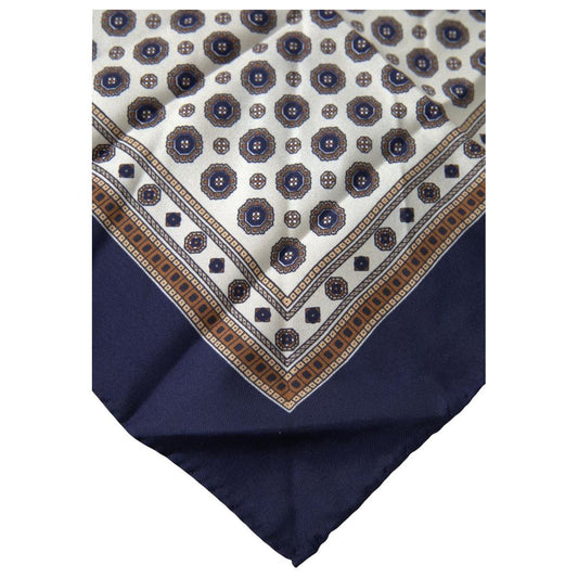 Dolce & Gabbana Elegant Multicolor Silk Men's Pocket Square multicolor-patterned-square-handkerchief-scarf