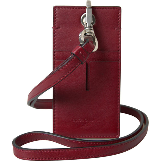 Dolce & Gabbana Elegant Red Leather Cardholder with Lanyard red-leather-lanyard-logo-slim-card-holder-men-wallet 465A4579-scaled-15dace19-5ed.jpg