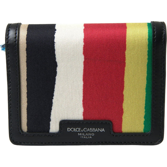 Dolce & Gabbana Multicolor Bifold Leather Wallet with Strap multicolor-leather-shoulder-strap-card-holder-wallet 465A4597-scaled-78aac5c8-02f.jpg