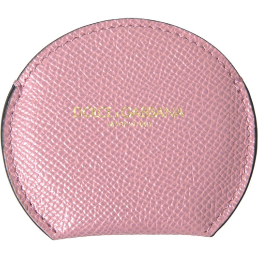 Dolce & GabbanaElegant Pink Leather Hand Mirror HolderMcRichard Designer Brands£139.00