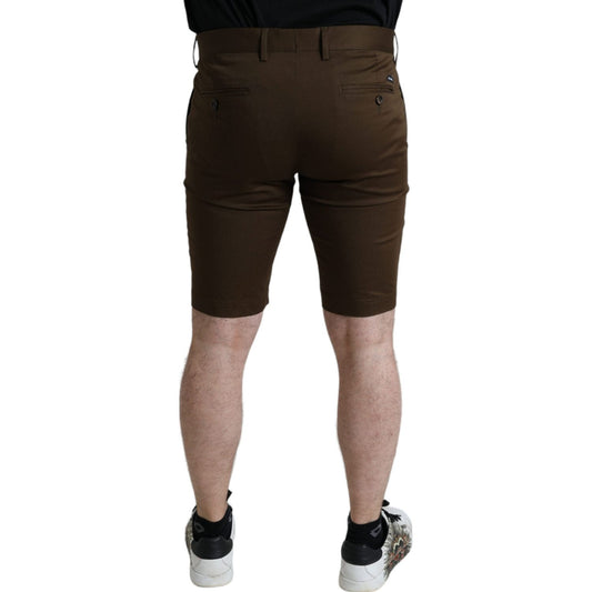 Dolce & Gabbana Chic Brown Bermuda Shorts with Logo Detail brown-cotton-stretch-men-bermuda-shorts 465A5146-BG-scaled-e906c6e5-eab.jpg
