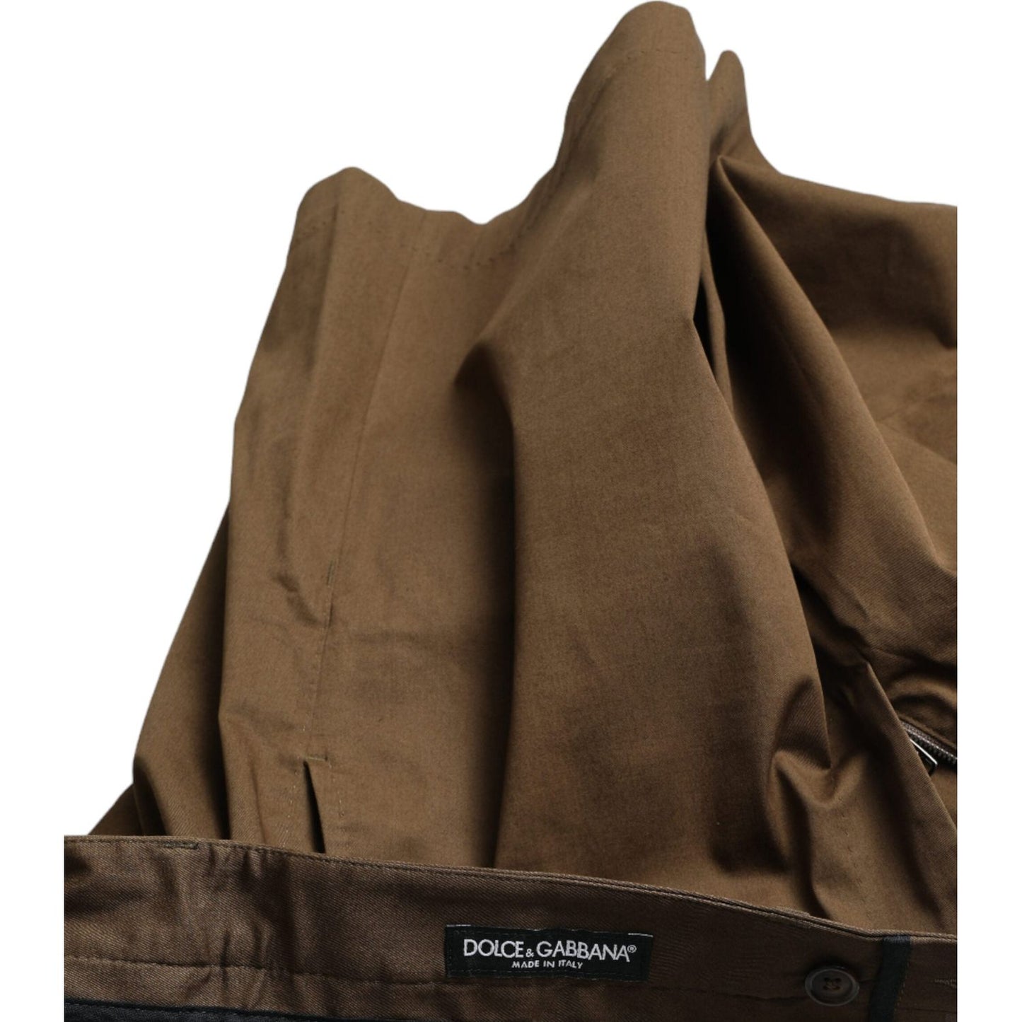 Dolce & Gabbana Chic Brown Bermuda Shorts with Logo Detail brown-cotton-stretch-men-bermuda-shorts