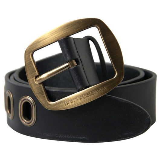 Dolce & GabbanaSleek Italian Leather Belt with Metal BuckleMcRichard Designer Brands£359.00