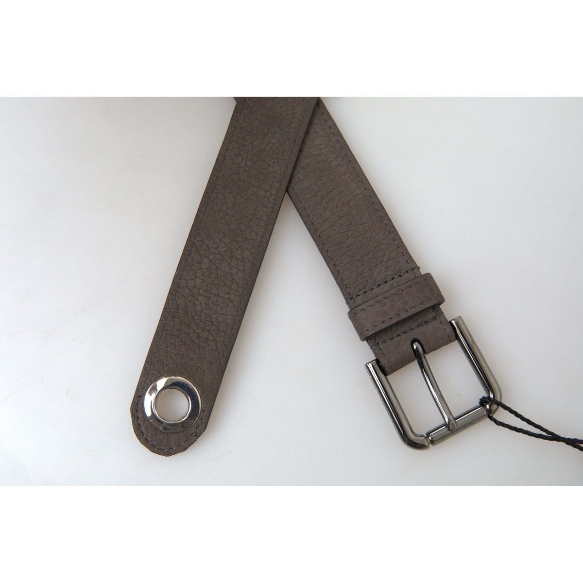 Dolce & Gabbana Elegant Brown Leather Belt with Metal Buckle brown-leather-metal-buckle-men-cintura-belt