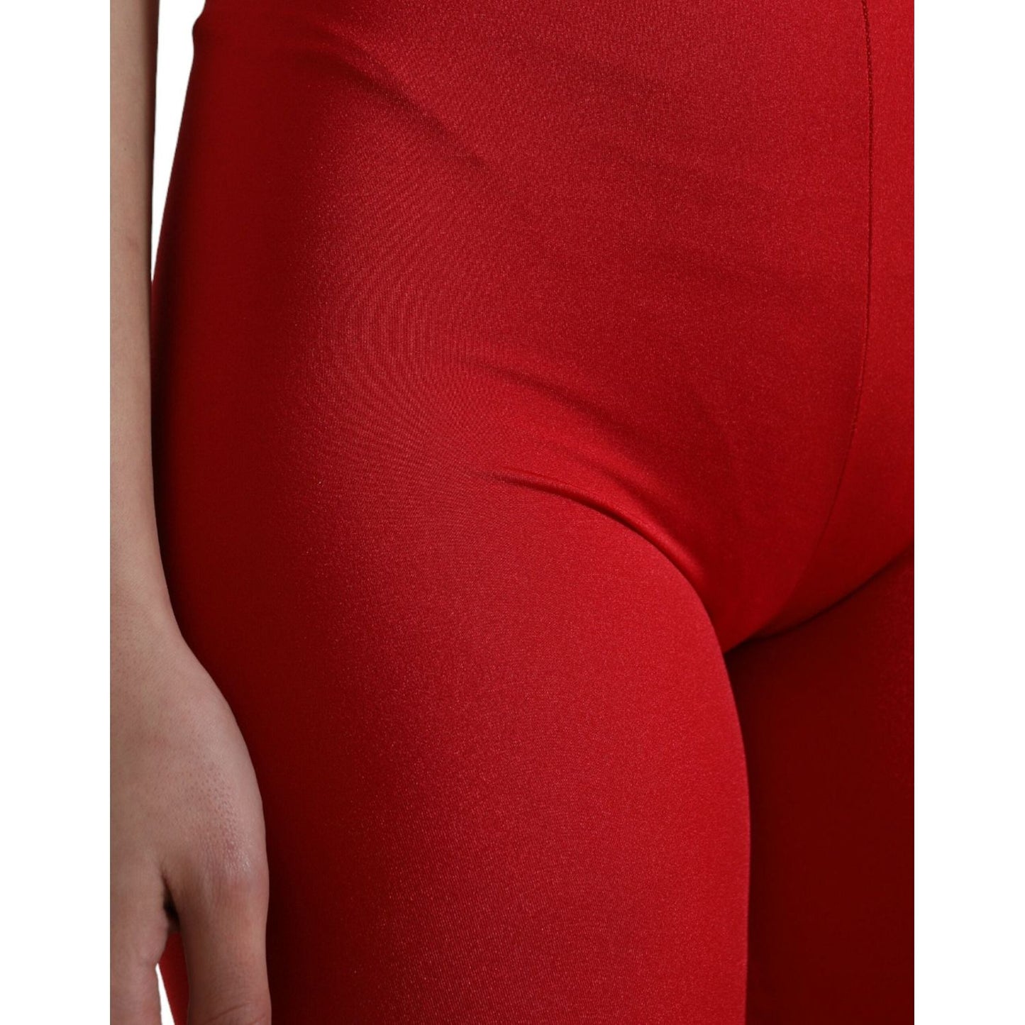 Dolce & Gabbana Elegant Red High Waist Leggings Pants red-nylon-stretch-slim-leggings-pants 465A6064-BG-scaled-44dc3b4d-7a3.jpg