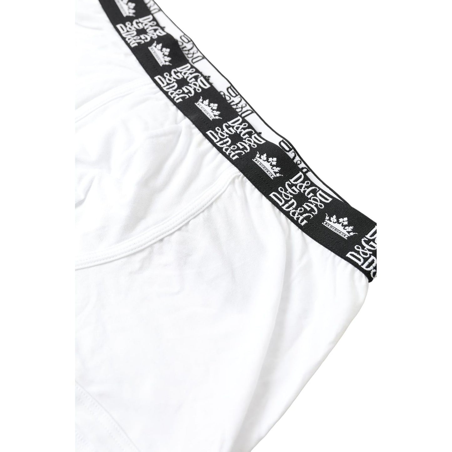 Dolce & Gabbana Elite White Cotton Stretch Boxers white-cotton-stretch-regular-boxer-underwear