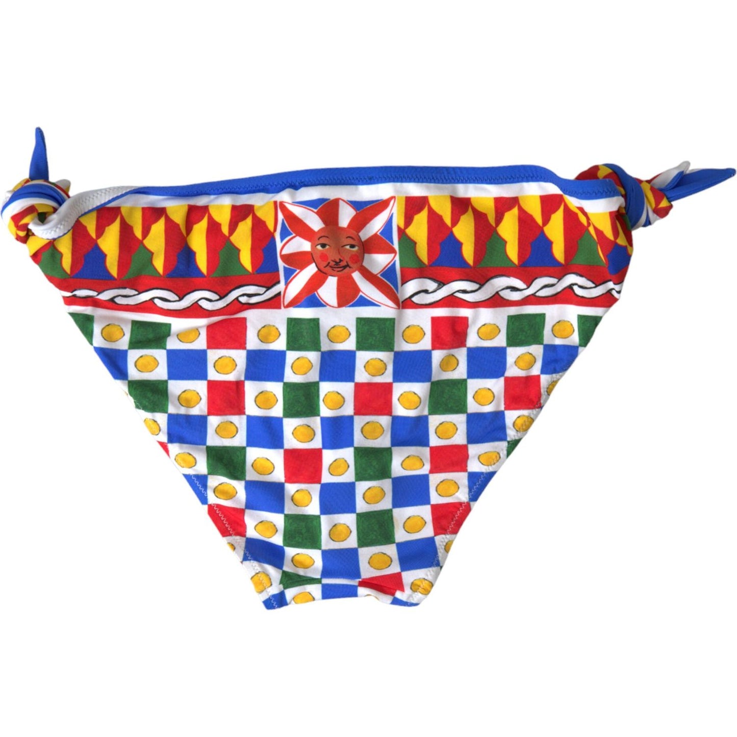 Dolce & Gabbana Multicolor Carretto Print Bikini Bottom multicolor-carretto-bottom-swim-beachwear-bikini