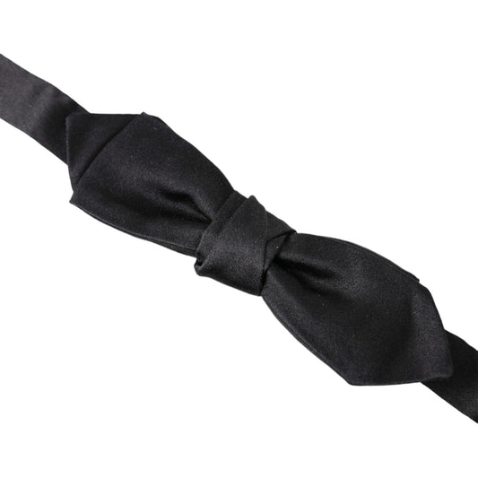 Dolce & Gabbana Elegant Silk Black Bow Tie for Gentleman black-silk-adjustable-neck-men-papillon-bow-tie-2 465A6739-BG-scaled-aa100841-633.jpg