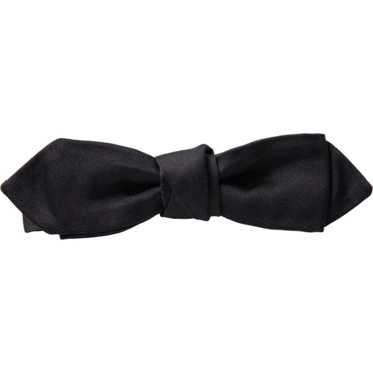 Dolce & Gabbana Elegant Silk Black Bow Tie for Gentleman black-silk-adjustable-neck-men-papillon-bow-tie-2
