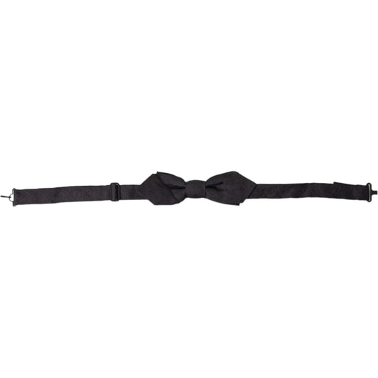 Dolce & Gabbana Elegant Black Silk Bow Tie black-fantasy-silk-adjustable-neck-men-papillon-bow-tie-1 465A6754-BG-scaled-bf5cfb57-94b.jpg