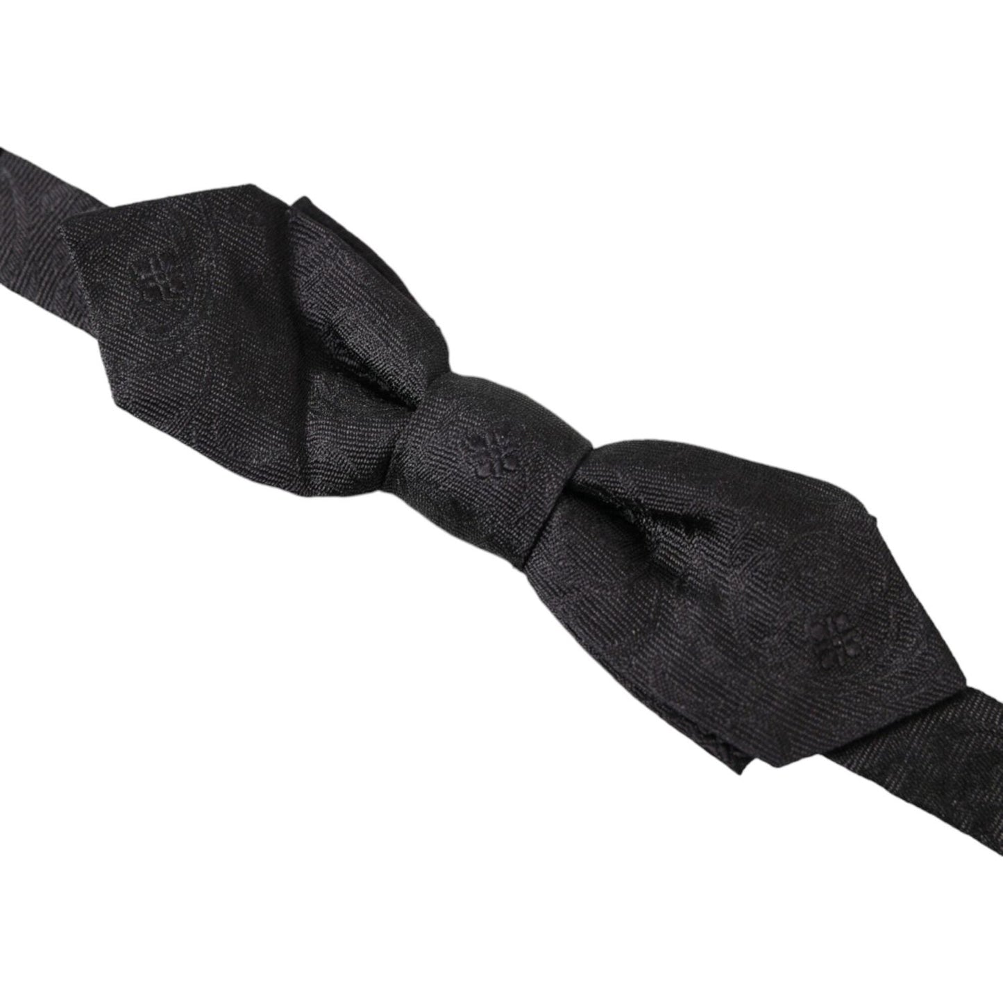 Dolce & Gabbana Elegant Black Silk Bow Tie black-fantasy-silk-adjustable-neck-men-papillon-bow-tie-1