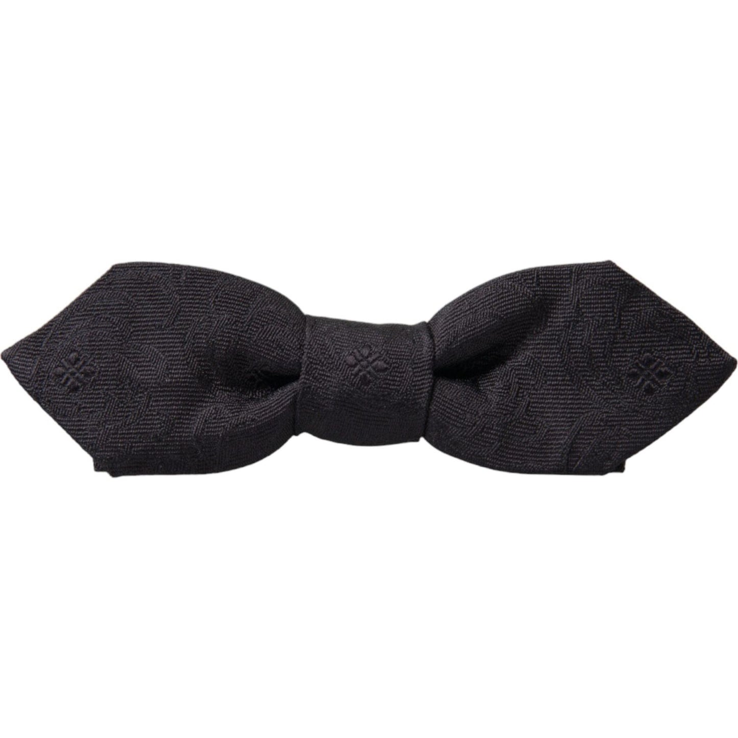 Dolce & Gabbana Elegant Black Fantasy Silk Bow Tie black-fantasy-silk-adjustable-neck-men-papillon-bow-tie