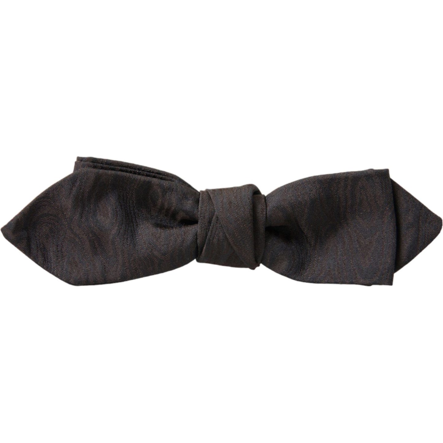 Dolce & Gabbana Elegant Brown Silk Blend Bow Tie brown-polyester-silk-adjustable-neck-men-papillon-bow-tie