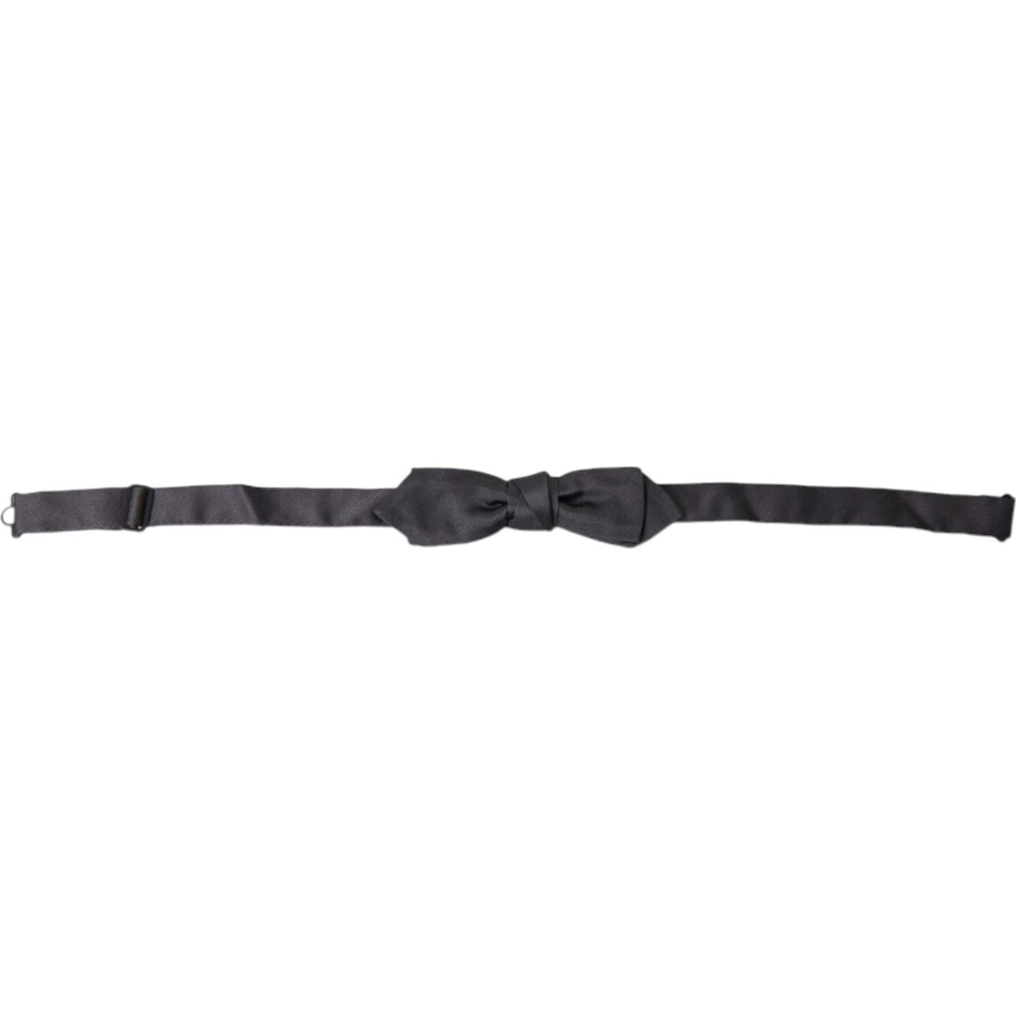 Dolce & Gabbana Elegant Anthracite Silk Bow Tie dark-gray-silk-adjustable-neck-men-papillon-bow-tie-2 465A6804-BG-scaled-8e3da5b0-115.jpg