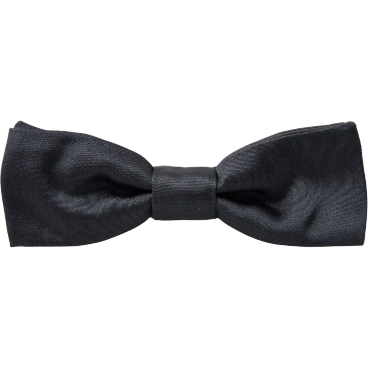 Dolce & Gabbana Elegant Anthracite Gray Silk Bow Tie dark-gray-silk-adjustable-neck-men-papillon-bow-tie 465A6843-BG-scaled-a8ce2d6c-df7.jpg