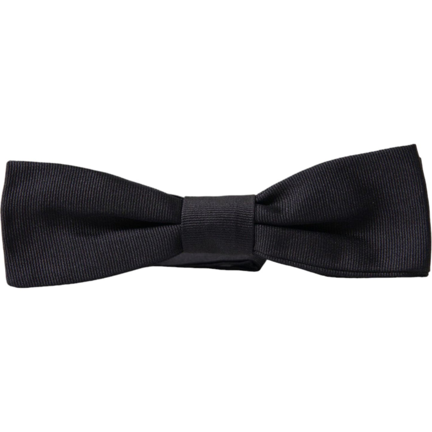 Dolce & Gabbana Elegant Black Silk Bow Tie black-silk-adjustable-neck-men-papillon-bow-tie 465A6870-BG-scaled-76d9eabf-3cb.jpg