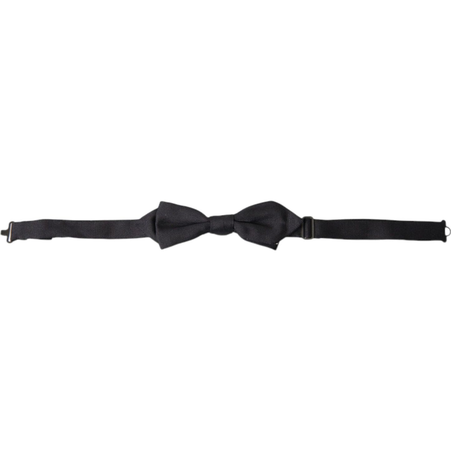 Dolce & Gabbana Elegant Silk Black Bow Tie black-solid-silk-adjustable-neck-papillon-bow-tie-1 465A6889-BG-scaled-bd58fe4b-1b2.jpg