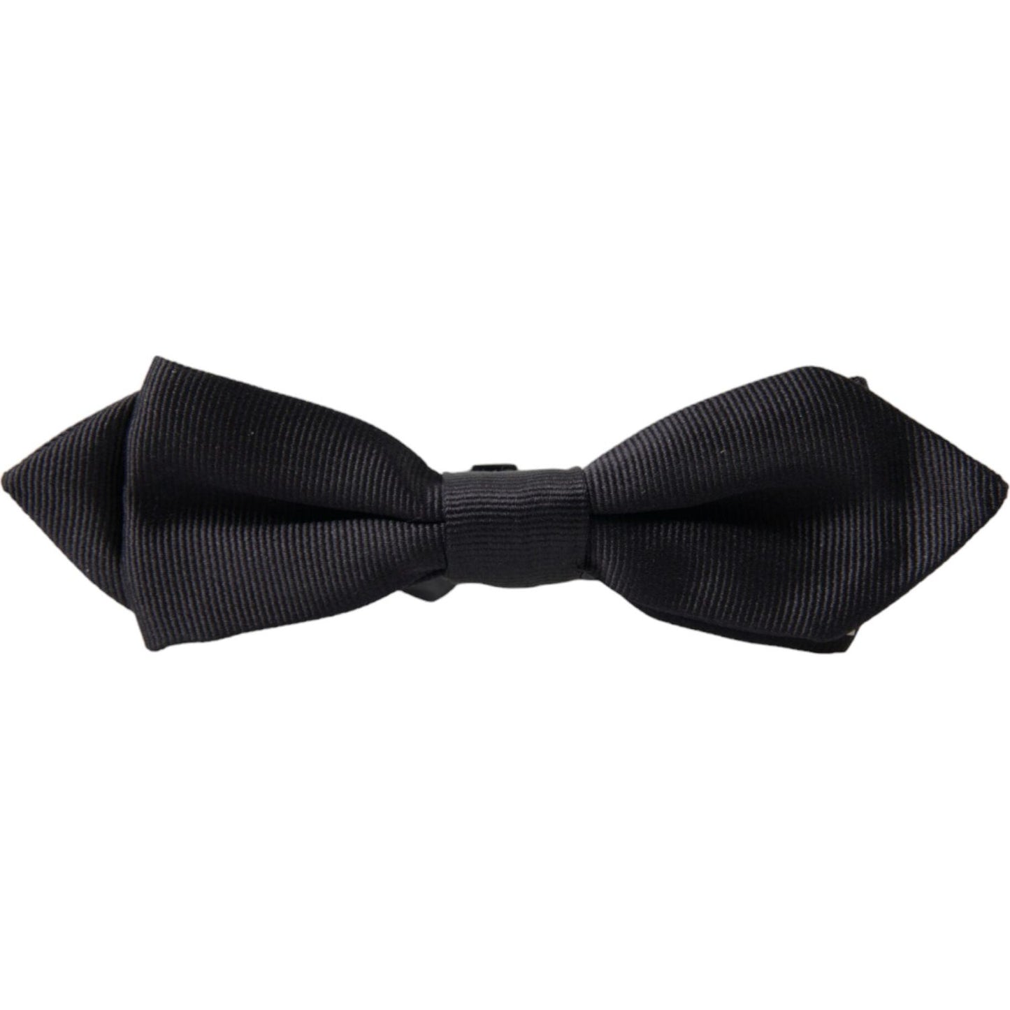 Dolce & Gabbana Elegant Silk Black Bow Tie black-solid-silk-adjustable-neck-papillon-bow-tie-1 465A6895-BG-scaled-5f2f36c7-867.jpg