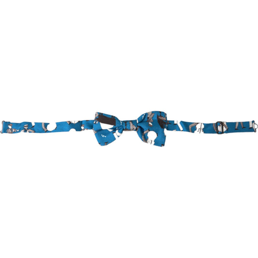 Dolce & Gabbana Elegant Silk Blue Jazz Club Bow Tie blue-jazz-club-silk-adjustable-neck-papillon-bow-tie 465A6913-BG-scaled-e88859a6-401.jpg