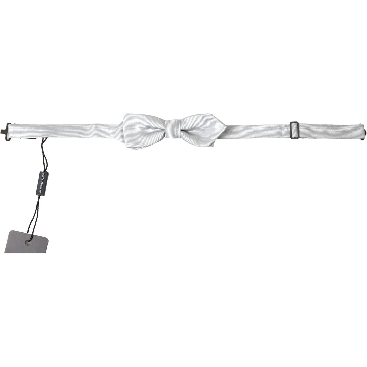 Dolce & Gabbana Elegant Silk Bow Tie in Grey gray-silk-adjustable-men-neck-papillon-bow-tie-1 465A6979-scaled-270524d1-a80.jpg