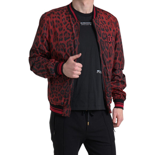 Dolce & Gabbana Red Leopard Print Bomber Jacket red-leopard-bomber-short-coat-jacket 465A7571-Large-489369e2-4f9.jpg