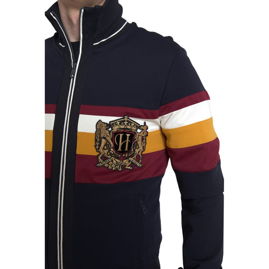 Dolce & Gabbana Elegant Blue Striped Zip Cardigan Sweater blue-cardigan-heraldic-full-zip-sweater 465A7706-Large-7f5297e3-752.jpg
