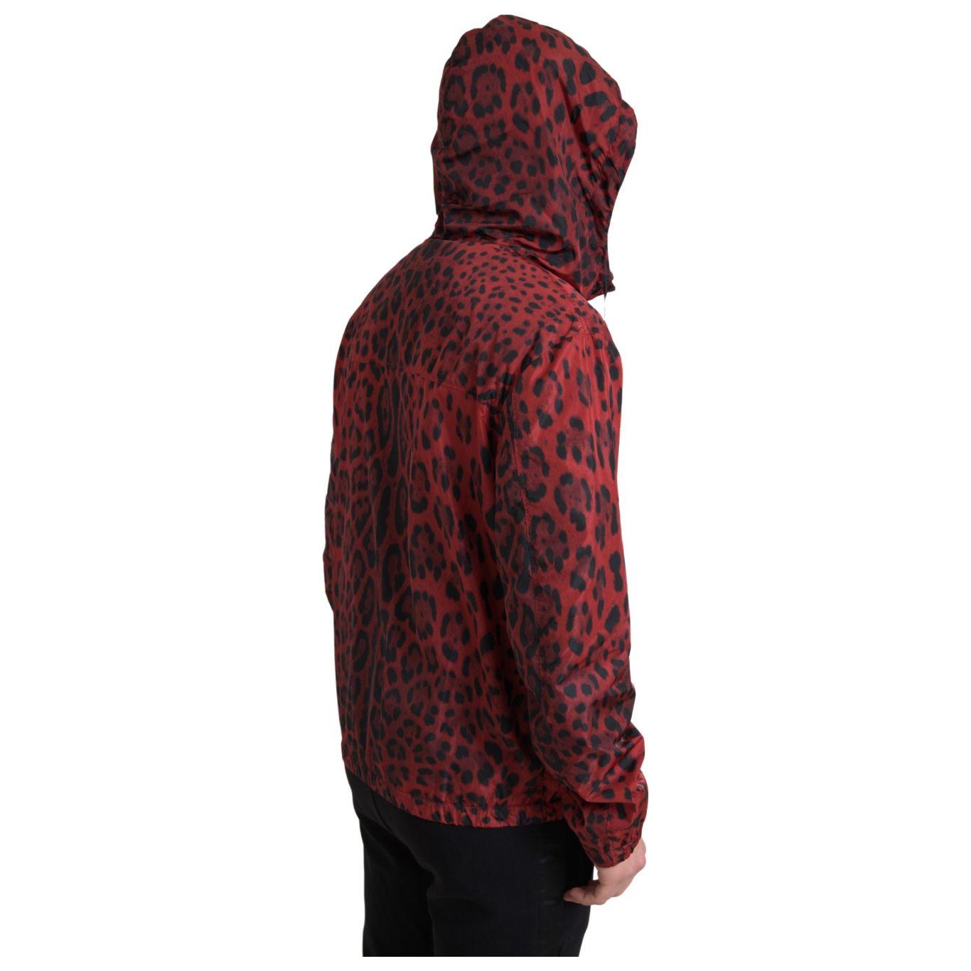Dolce & Gabbana Red Leopard Hooded Bomber Jacket red-leopard-hooded-bomber-full-zip-jacket 465A7715-Medium-a3e728dc-53a.jpg