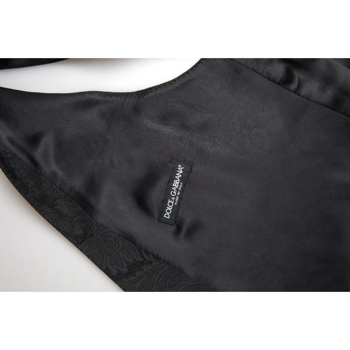 Dolce & GabbanaElegant Black Formal Dress VestMcRichard Designer Brands£399.00