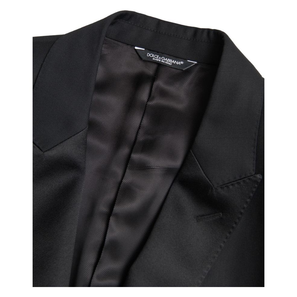 Dolce & Gabbana Exquisite Slim Fit Wool-Blend Blazer black-wool-single-breasted-martini-blazer-3