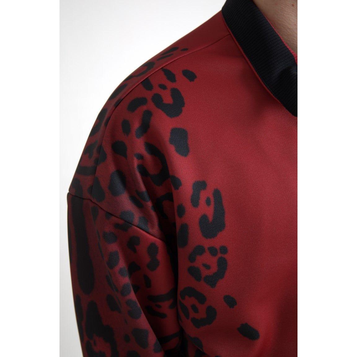Dolce & Gabbana Red Leopard Print Bomber Jacket red-leopard-polyester-bomber-full-zip-jacket 465A7829-Medium-59e572be-063.jpg