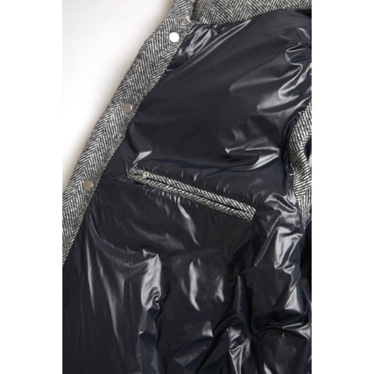 Dolce & GabbanaElegant Chevron Knit Wool Blend Vest JacketMcRichard Designer Brands£1019.00