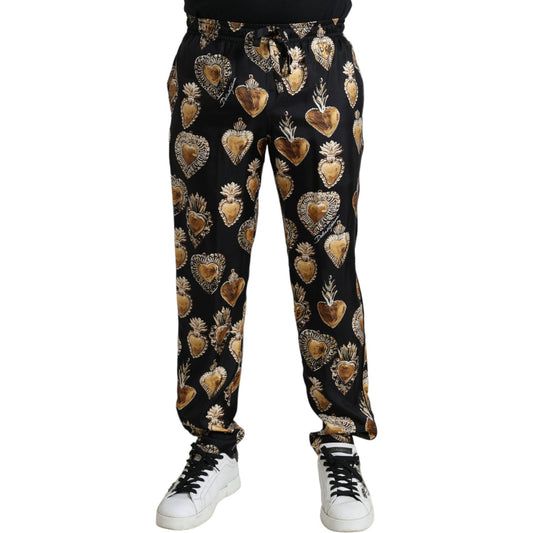 Dolce & Gabbana Chic Heart Print Silk Pajama Pants black-heart-print-silk-men-pajama-pants 465A8109-BG-scaled-76990808-06b.jpg