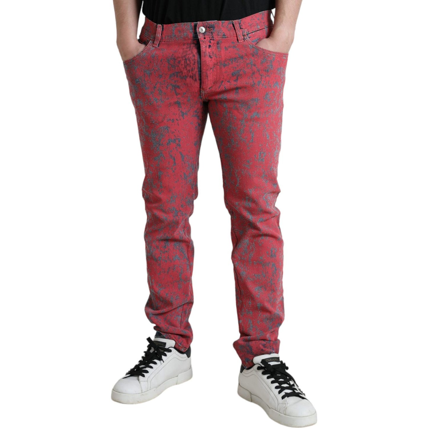 Dolce & Gabbana Red Tie Dye Skinny Denim Jeans red-cotton-dye-slim-fit-men-denim-jeans 465A8181-BG-scaled-4ae3d9d7-adc.jpg