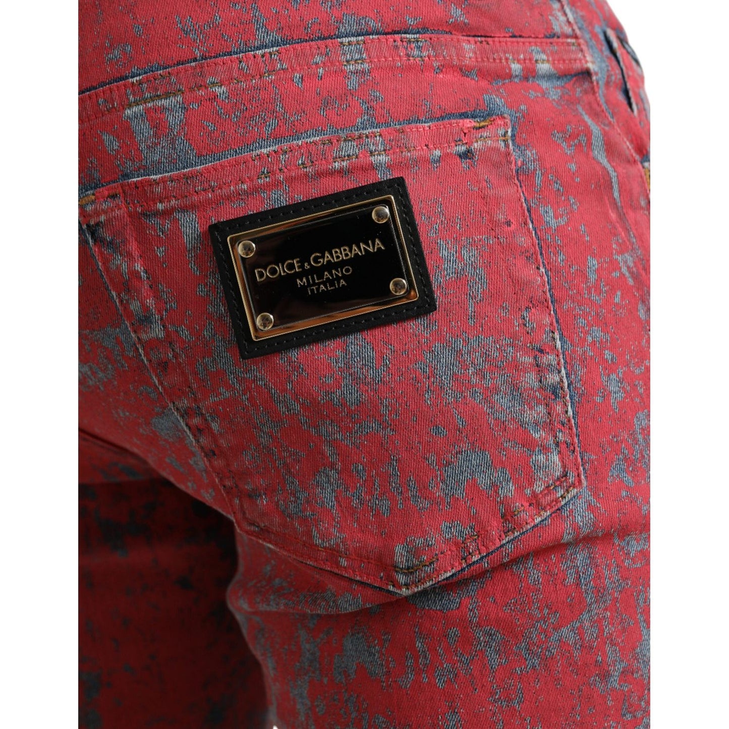 Dolce & Gabbana Red Tie Dye Skinny Denim Jeans red-cotton-dye-slim-fit-men-denim-jeans 465A8182-BG-scaled-c6ba6f0c-16c.jpg