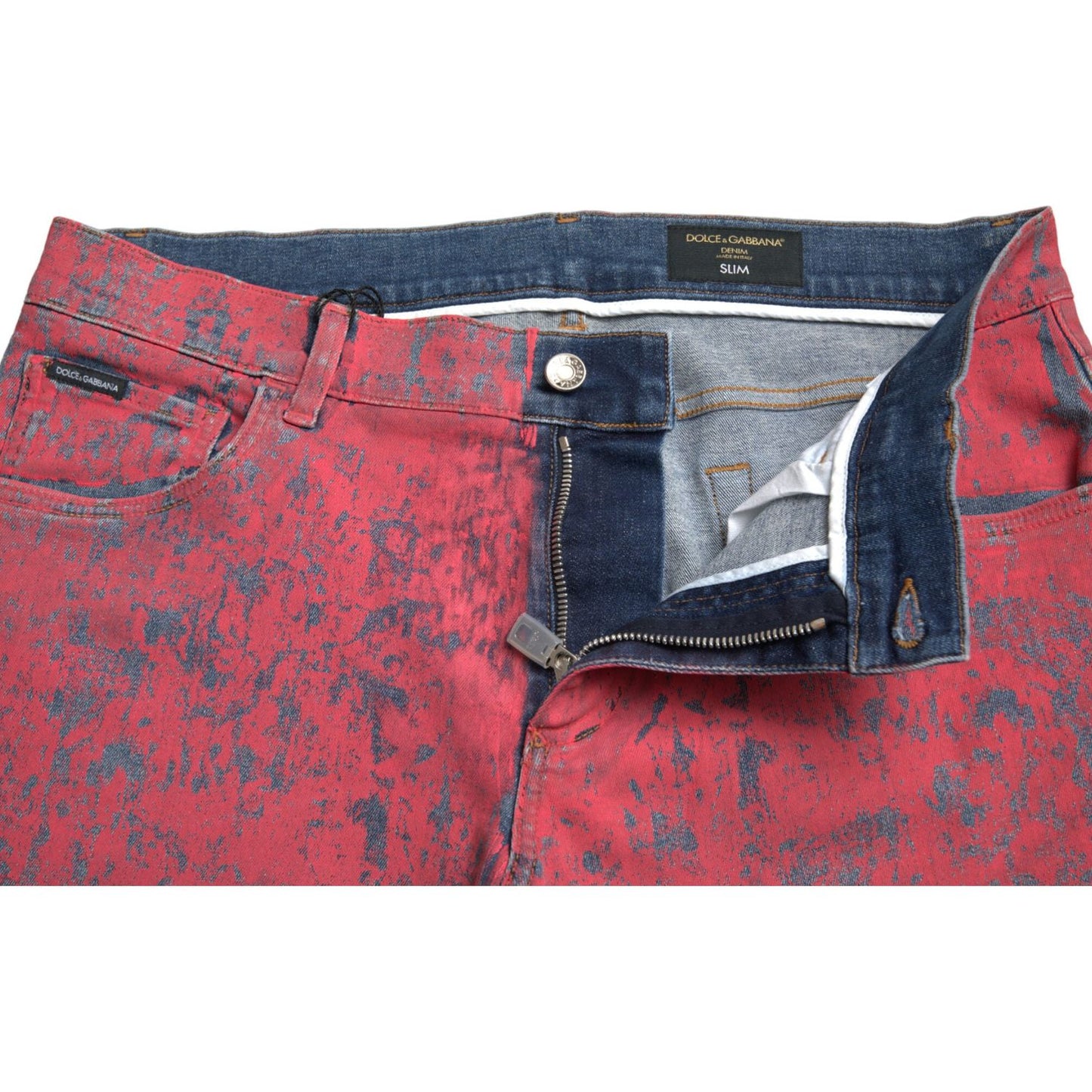 Dolce & Gabbana Red Tie Dye Skinny Denim Jeans red-cotton-dye-slim-fit-men-denim-jeans 465A8183-BG-scaled-34d6bd67-ea2.jpg
