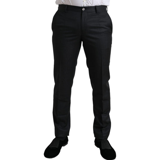 Dolce & Gabbana Elegant Slim Fit Dress Pants black-slim-cotton-formal-dress-pants 465A8216-BG-scaled-eecd293f-183.jpg