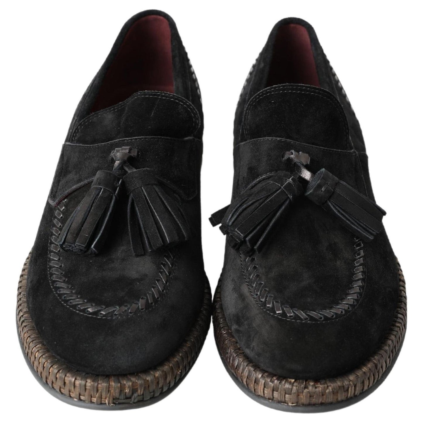 Dolce & Gabbana Elegant Black Suede Espadrilles Sneakers black-suede-leather-casual-espadrille-shoes