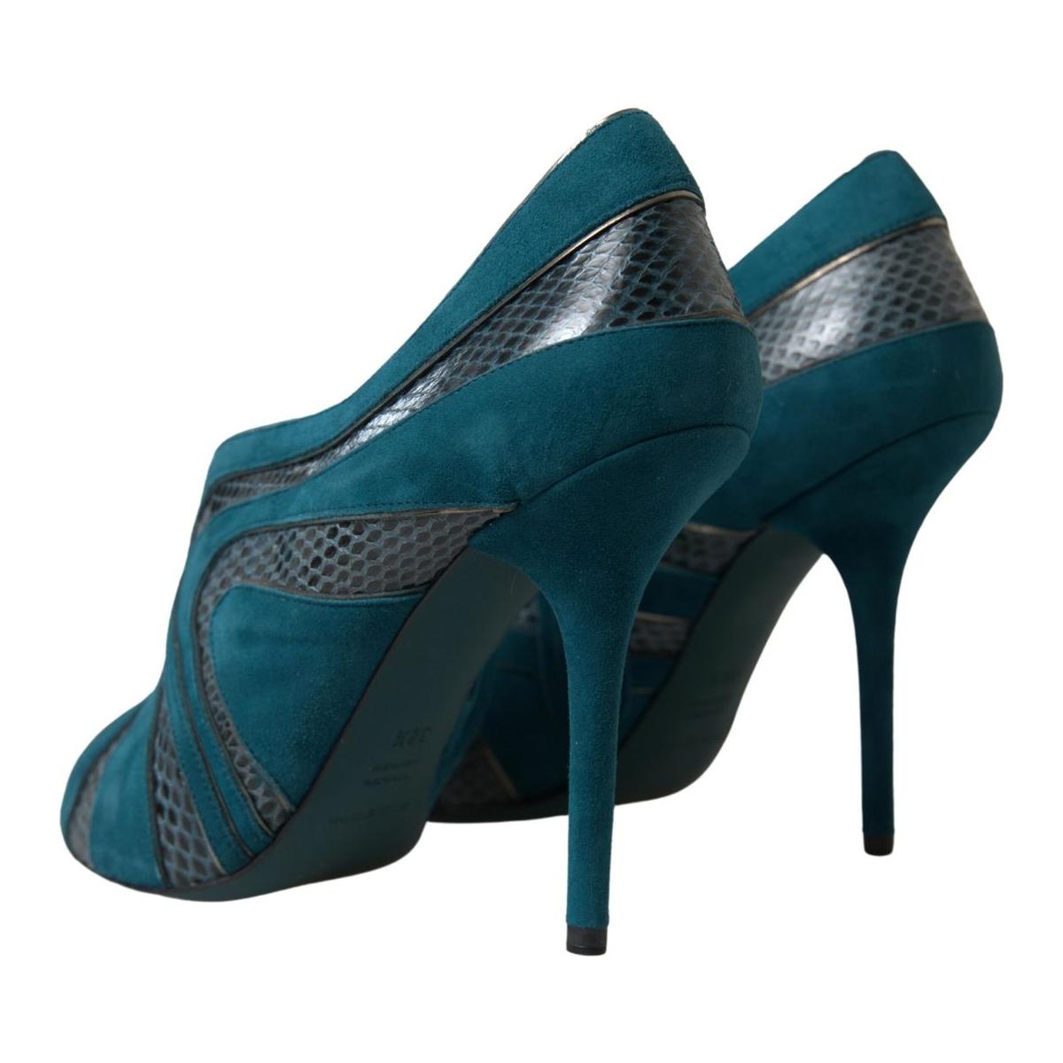 Dolce & Gabbana Chic Blue Peep Toe Stiletto Ankle Booties blue-teal-snakeskin-peep-toe-ankle-booties-shoes 465A8808-scaled-62e27f3b-b0c_b439af88-1fda-4b1a-a8e1-eef99f92e9e7.jpg