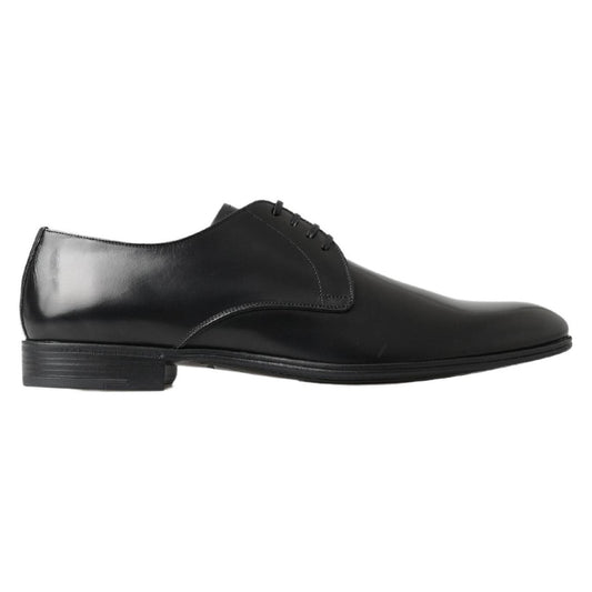 Dolce & Gabbana Classic Black Leather Derby Shoes black-derby-formal-dress-shoes 465A8947-bbb9500d-a51.jpg