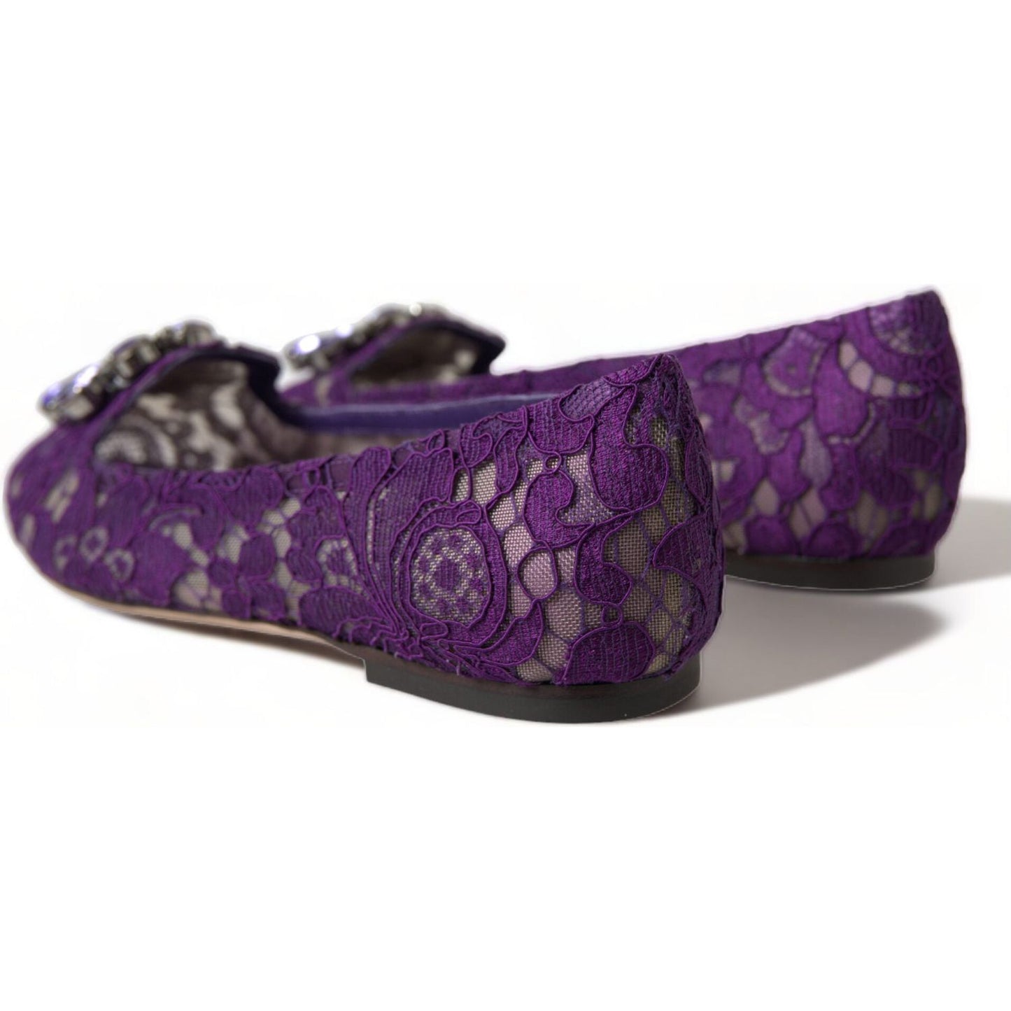 Dolce & Gabbana Elegant Floral Lace Vally Flat Shoes purple-vally-taormina-lace-crystals-flats-shoes 465A9041-bg-scaled-8e994836-788.jpg