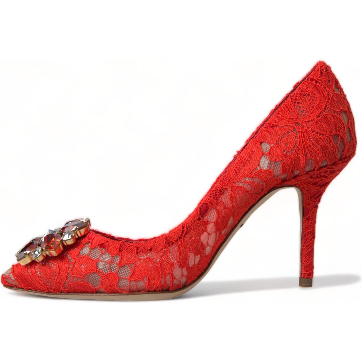 Dolce & Gabbana Exquisite Crystal-Embellished Red Lace Heels red-taormina-lace-crystal-heels-pumps-shoes-1 465A9195-bg-scaled-5293a007-31a.jpg