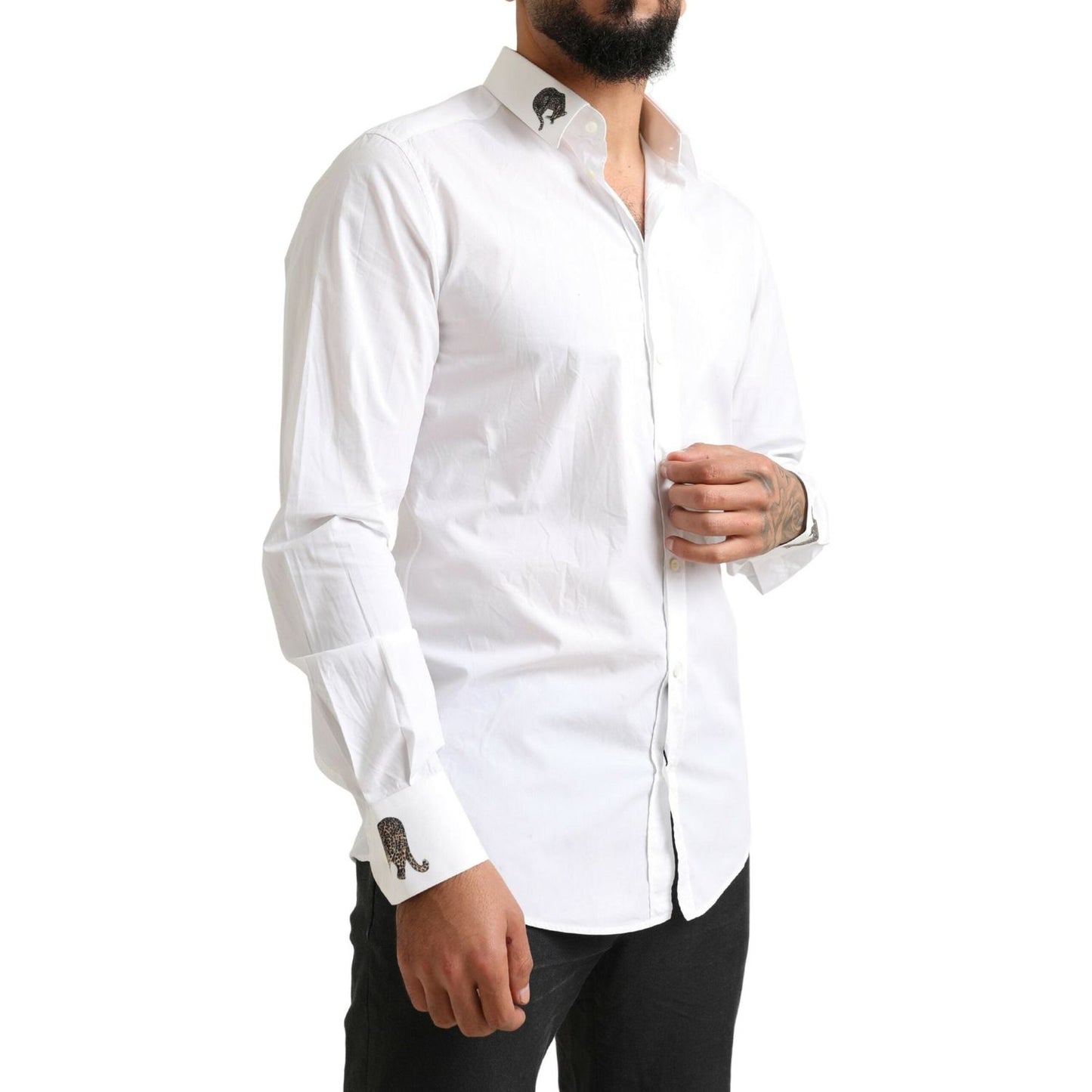 Dolce & GabbanaItalian Elegance Slim Fit White Cotton ShirtMcRichard Designer Brands£309.00