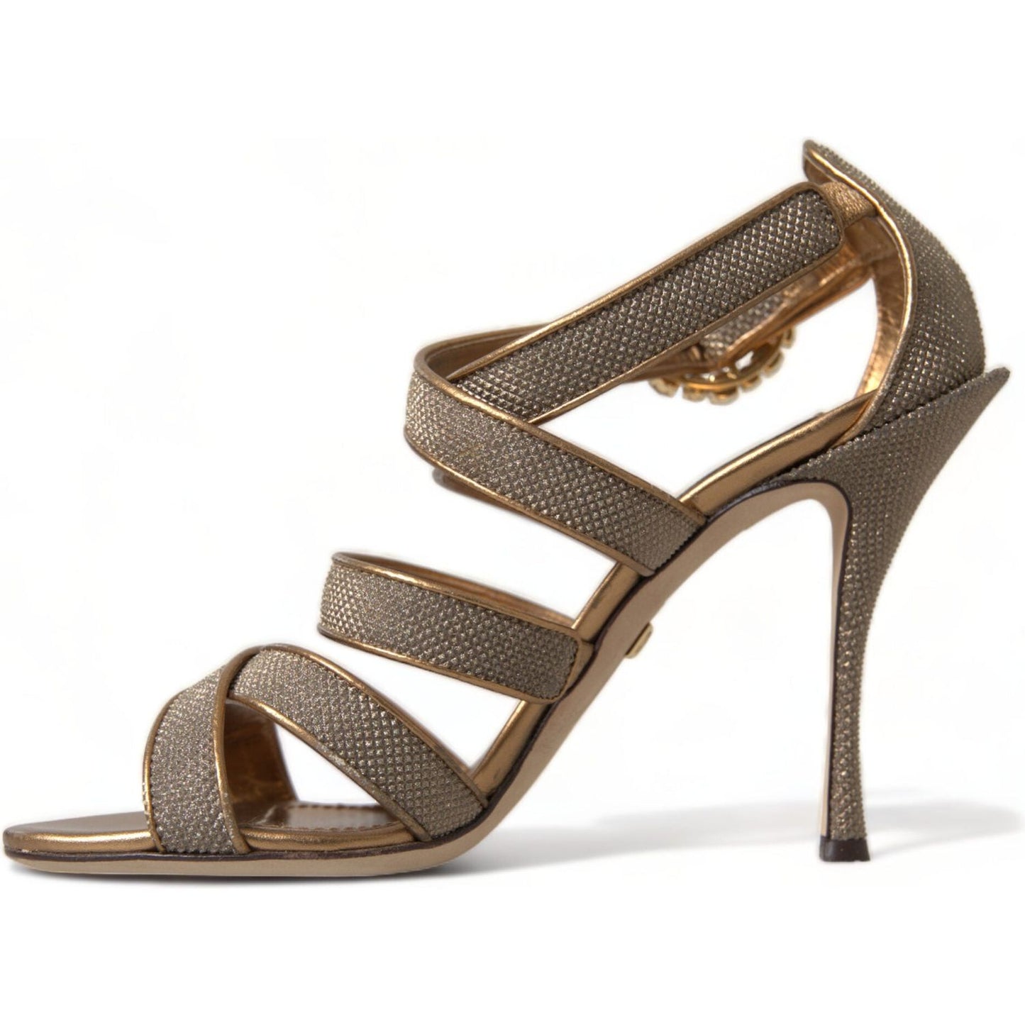 Dolce & Gabbana Bronze Crystal Stiletto Heels Sandals bronze-crystal-strap-heels-sandals-shoes 465A9298-bg-scaled-feb0671b-6fa.jpg