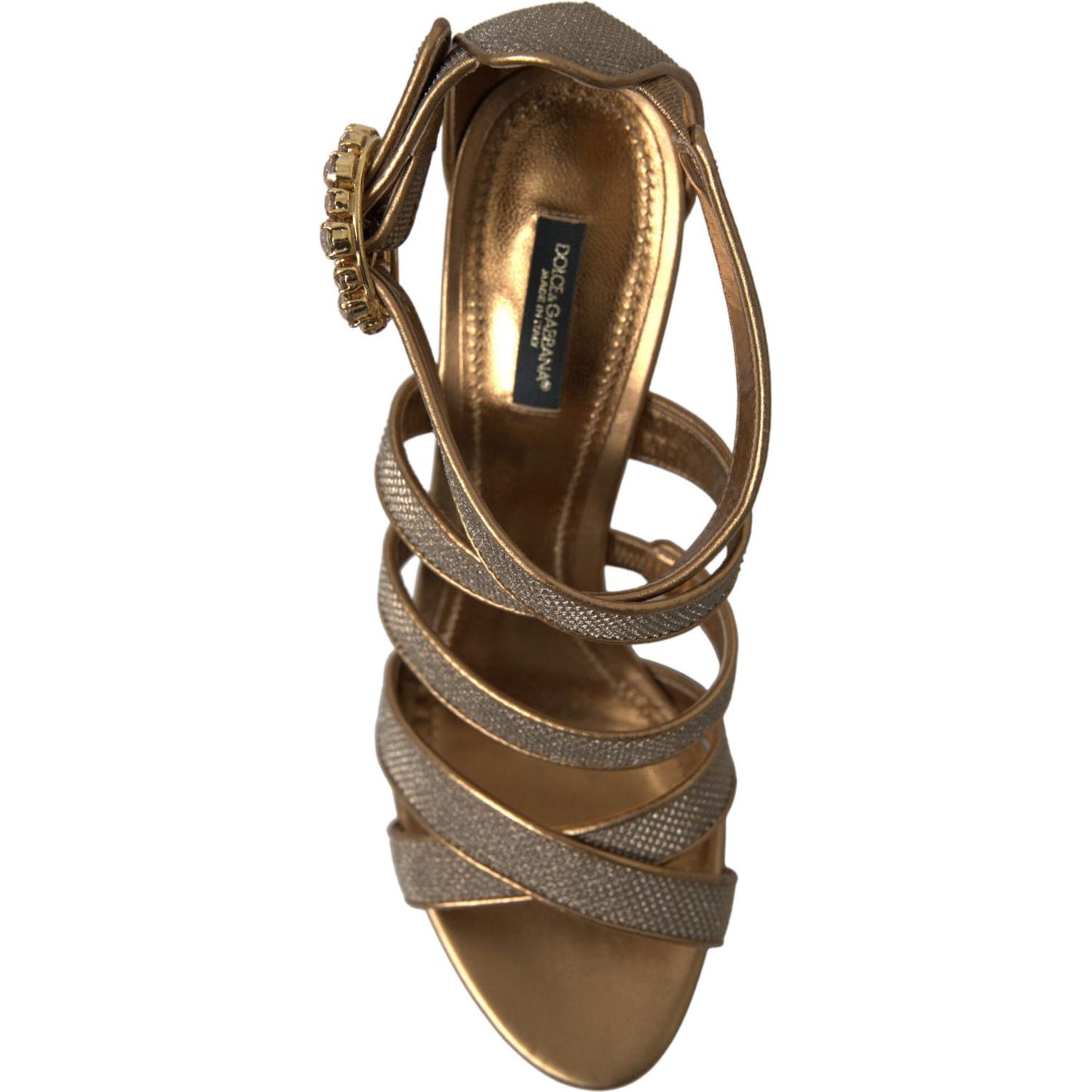 Dolce & Gabbana Bronze Crystal Stiletto Heels Sandals bronze-crystal-strap-heels-sandals-shoes 465A9303-bg-scaled-e7523a38-47b.jpg