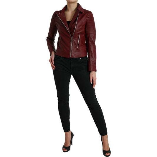 Dolce & Gabbana Bordeaux Biker Leather Jacket bordeaux-leather-biker-coat-lambskin-jacket 465A9334-BG-scaled-714b2943-e25.jpg
