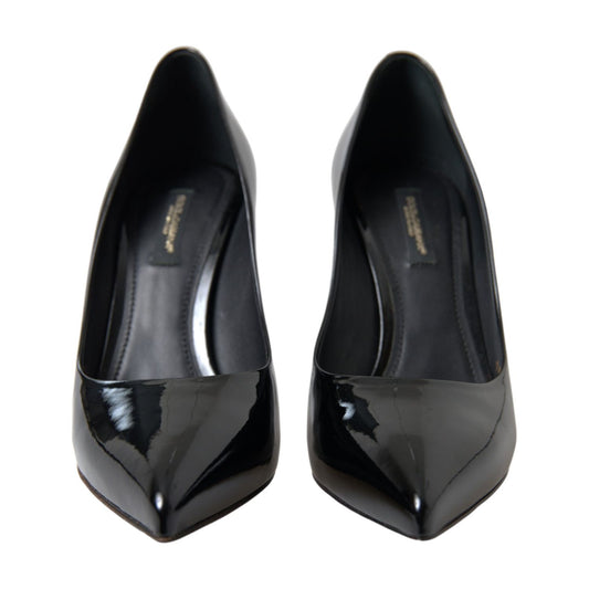 Dolce & Gabbana Elegant Black Patent Stiletto Heels black-patent-leather-pumps-heels-shoes 465A9460-Ebay-dd60990a-161.jpg