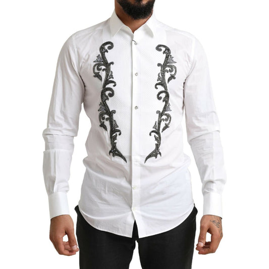 Dolce & Gabbana Italian Designer Slim Fit Tuxedo Shirt white-tuxedo-slim-fit-baroque-shirt 465A9593-scaled-a738dc93-b83.jpg
