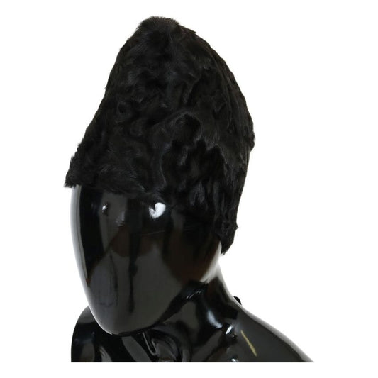 Dolce & GabbanaElegant Black Xiangao Fur Beanie HatMcRichard Designer Brands£569.00